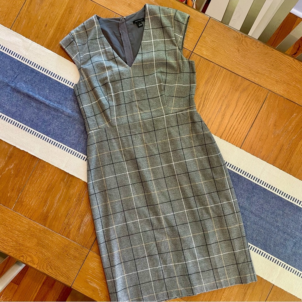 Ann Taylor Plaid Dress, Size 2